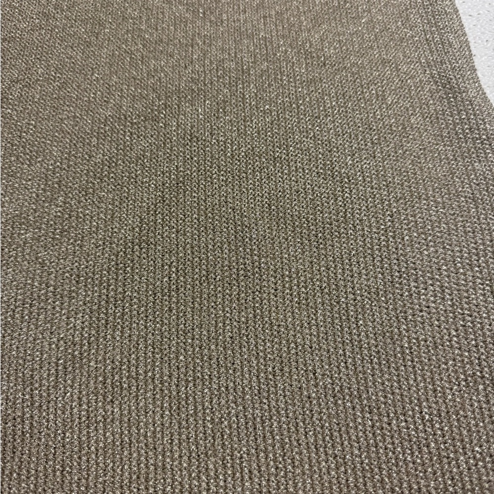 Reiss Metallic Taupe V-Neck Knit Tank Top - Picture 2 of 8
